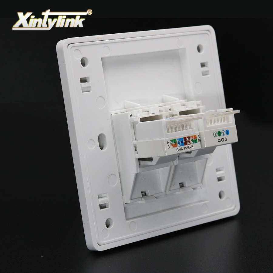 Patch Panel Cat6 - Xintylink RJ11 RJ45ソケットジャック モジュラー Cat5e Cat6