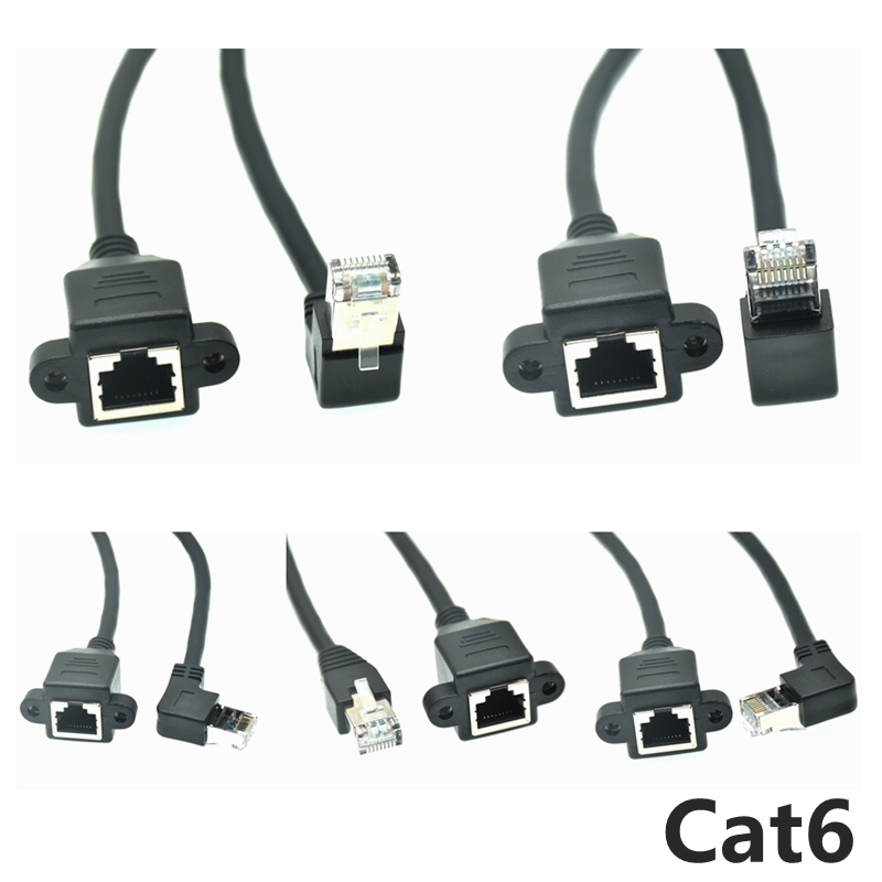 Patch Panel Cat6 - Cat 6e ネットワーク延長ケーブル RJ45 5e オス