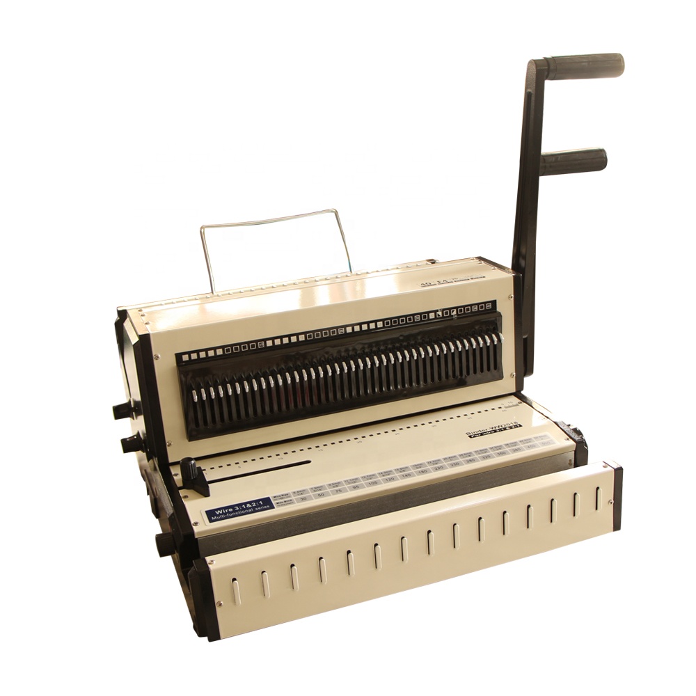 Binding Machine Comb - WW2018 デスクトップ多機能手動スパイラルコイル綴じ機（ワイヤー3：1およびワイヤー2：1対応）