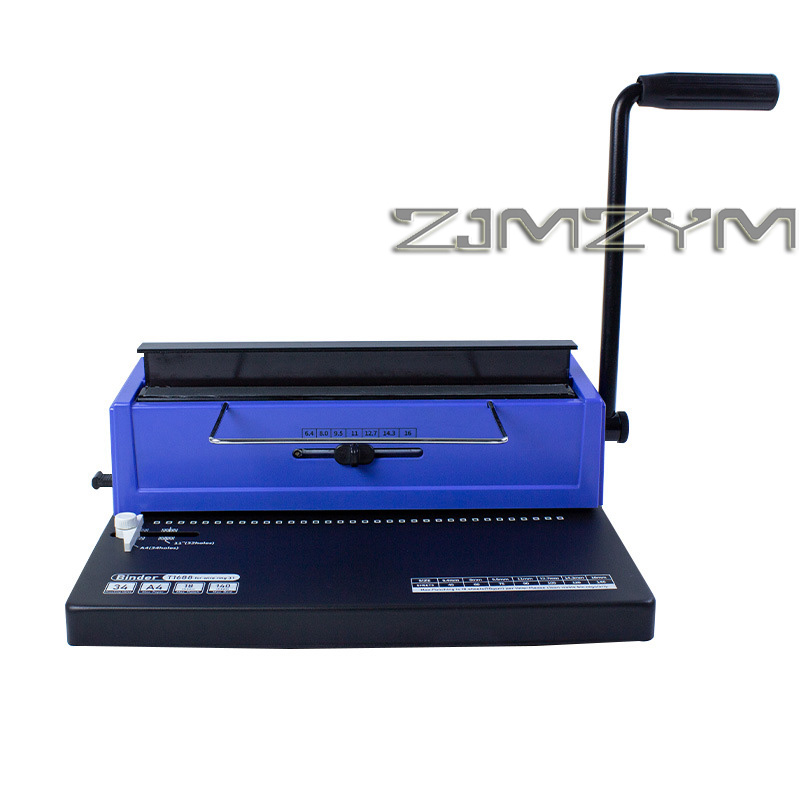 Binding Machine Comb - 正方形/丸穴34穴鉄リング製本機、契約書入札書類パンチング製本機、オフィス/家庭用製本機