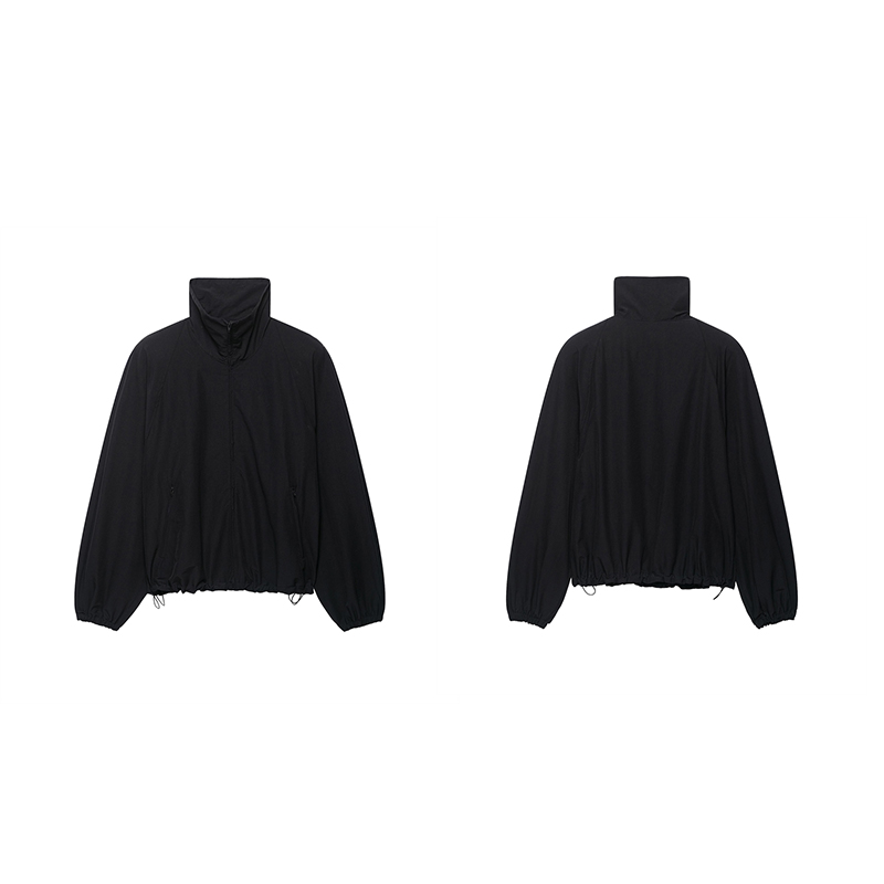 Office Tech Jacket - Guobioziy レディース スタンドカラー テックファブリックジャケット 2026年 春秋版