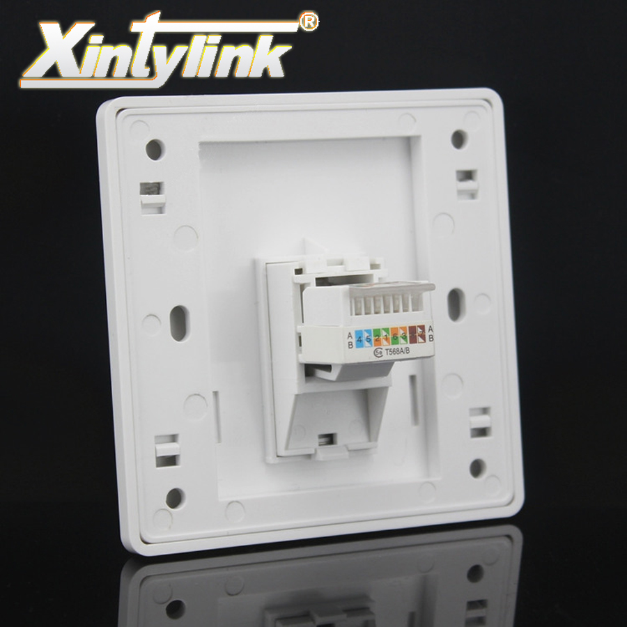 Patch Panel Cat6 - RJ45ソケットネットワークパネルジャックモジュラー1ポートCat5e Cat6ホワイトキーストーンPCウォールフェースプレートツールレスコンピューター86mm