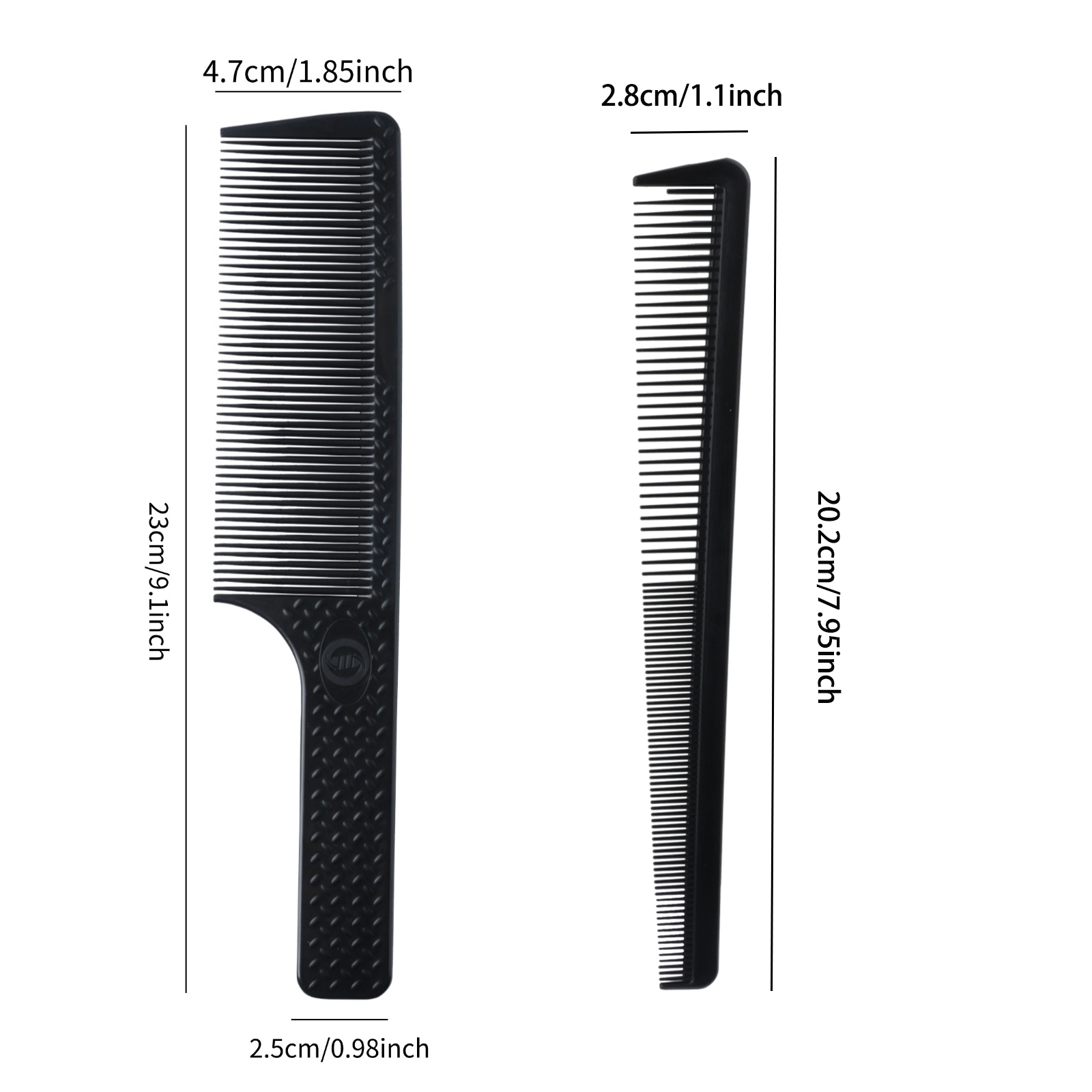 2個入りプロ仕様テーパードバーバーコームセット耐熱ヘアカット - Binding Machine Comb のレビューと価格