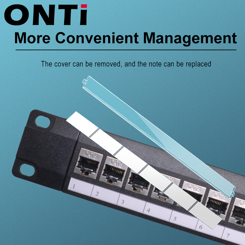 Onti 19in 1uラック24ポートCat6シールドパッ - Patch Panel Cat6 のレビューと価格