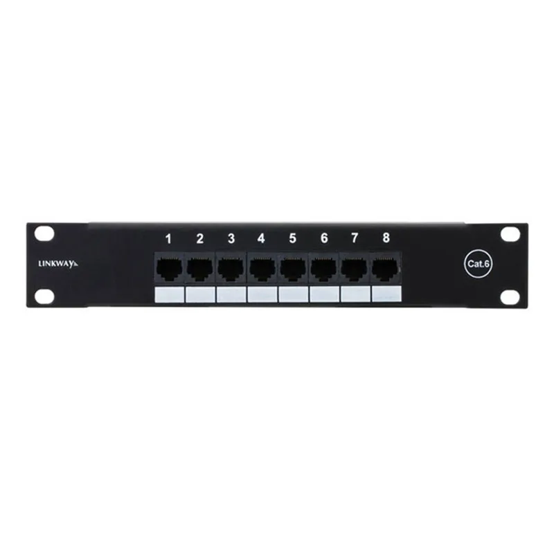 ネットワークアダプター8ポートcat6パッチパネル10インチ - Patch Panel Cat6 のレビューと価格