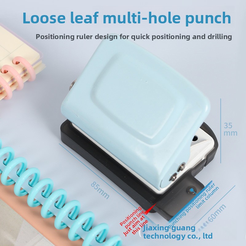 6穴ミニクリエイティブ小型穴あけパンチ、ハンドブックルーズリ - Binding Machine Comb のレビューと価格