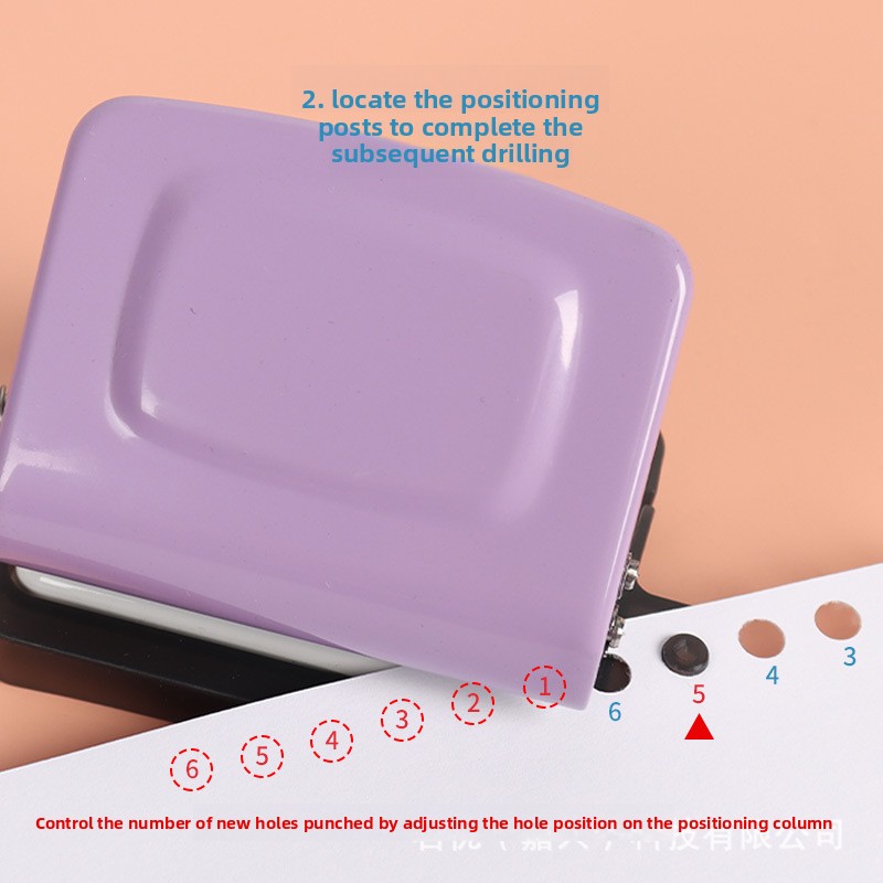 6穴ミニクリエイティブ小型穴あけパンチ、ハンドブックルーズリ - Binding Machine Comb のレビューと価格