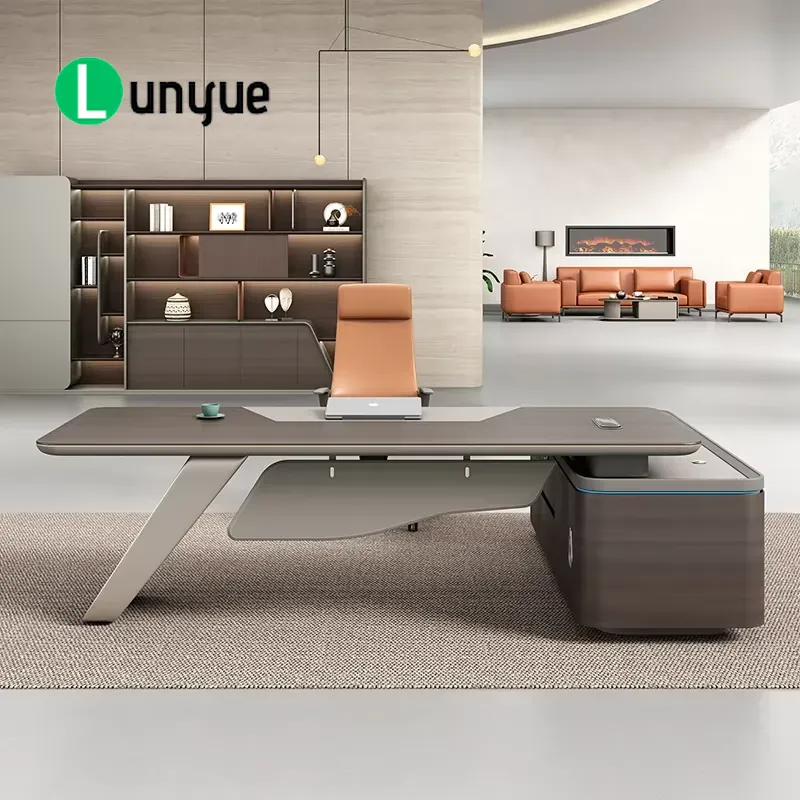 高級モダンL字型エグゼクティブデスク、CEO・マネージャー向 - Office Tech And Management のレビューと価格