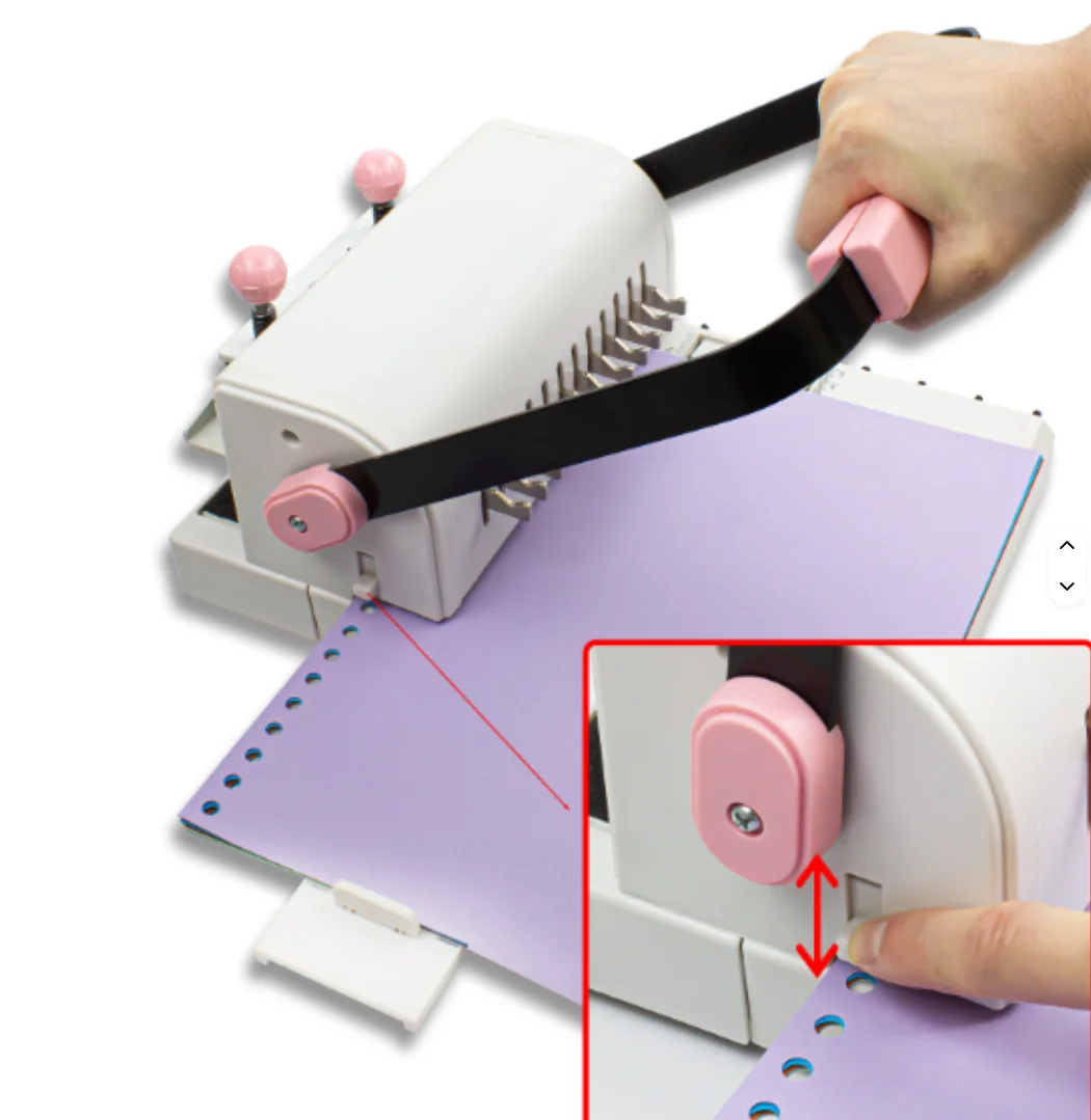 手動式製本機 子供とオフィス向け 12穴 ナイフ刃穿孔機 D - Binding Machine Comb のレビューと価格