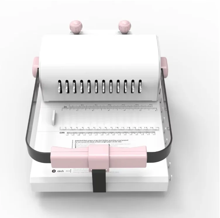 手動式製本機 子供とオフィス向け 12穴 ナイフ刃穿孔機 D - Binding Machine Comb のレビューと価格