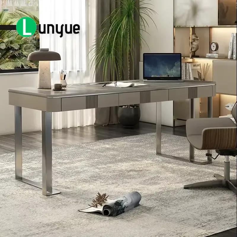 モダンなL字型エグゼクティブオフィスデスク、ハイテクCEOマ - Office Tech And Management のレビューと価格