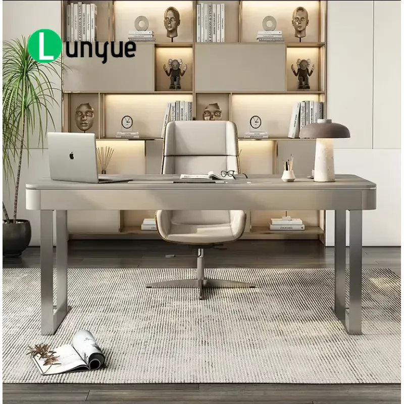 モダンなL字型エグゼクティブオフィスデスク、ハイテクCEOマ - Office Tech And Management のレビューと価格