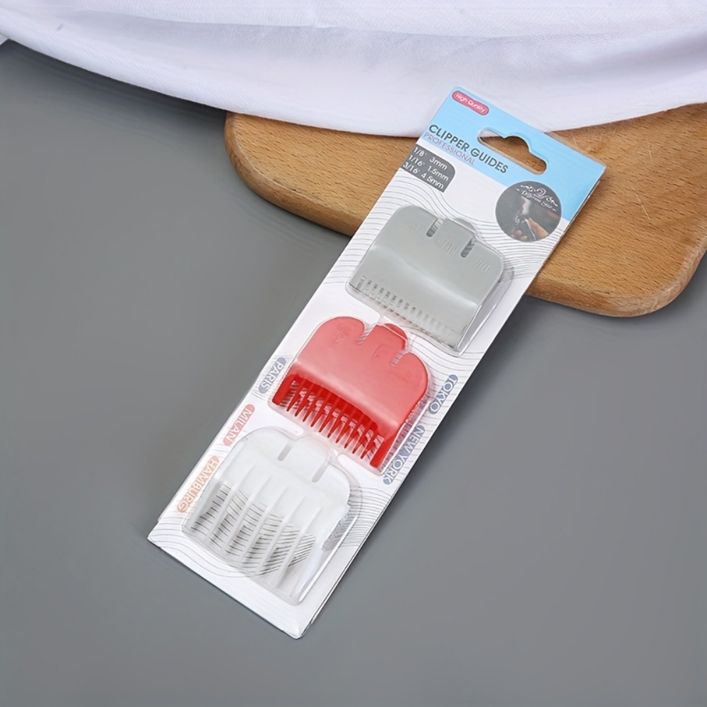 ヘアカットガイドコーム3点セット、サロンバリカンアクセサリー - Binding Machine Comb のレビューと価格