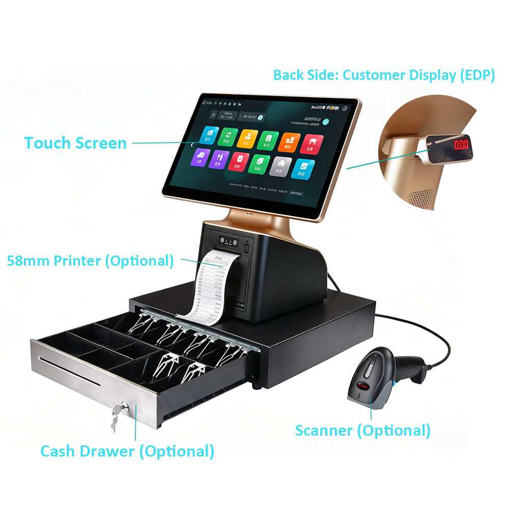 スーパーマーケット向けの、15.6インチのタッチスクリーンを - Pos Terminal Android のレビューと価格