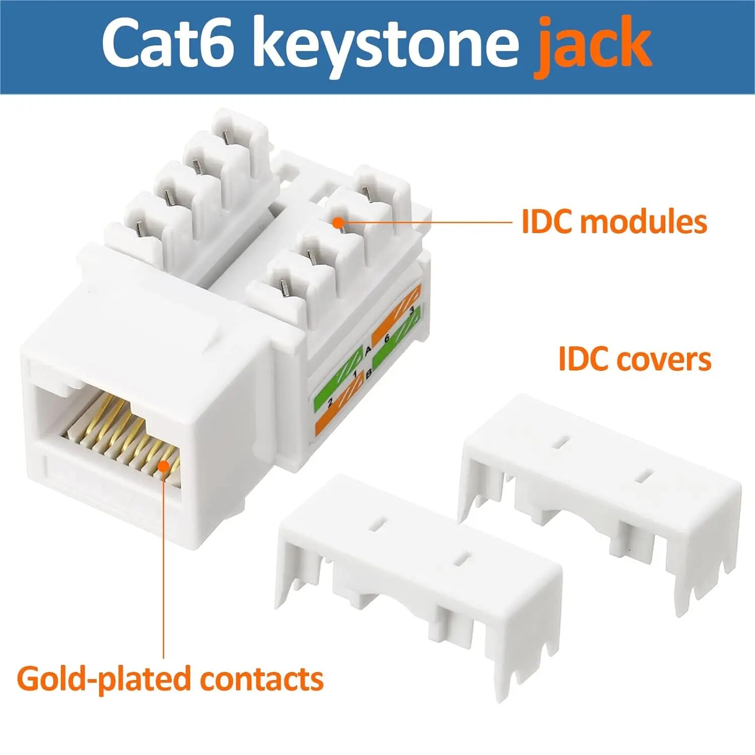 ZoeRax 10 パック RJ45 キーストーン ジャック - Patch Panel Cat6 のレビューと価格