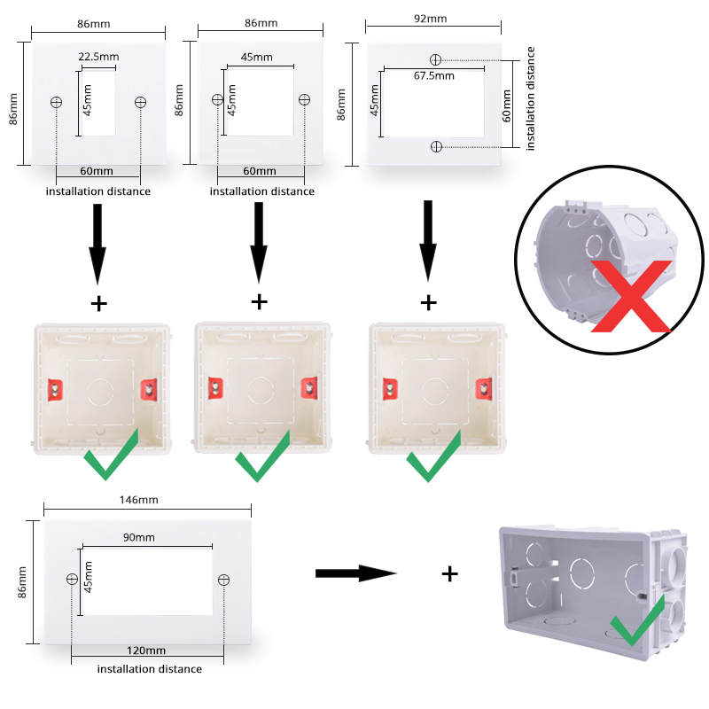 Coswall-pc用のeu壁コンセント,16a,接地,tv - Patch Panel Cat6 のレビューと価格