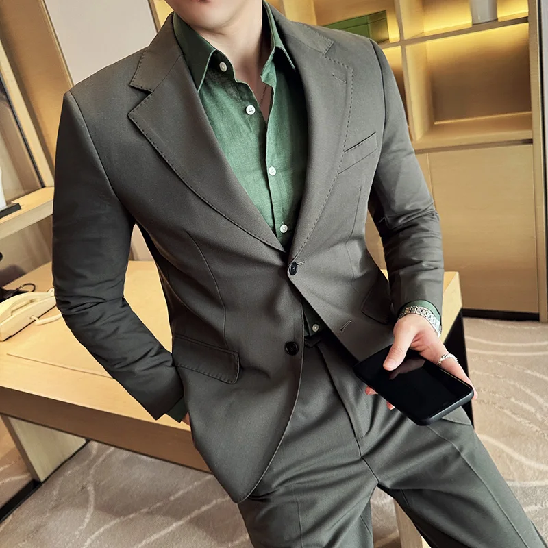 メンズtcelハイテク生地の薄手のスーツ,スーツ,スーツ,ジ - Office Tech Jacket のレビューと価格