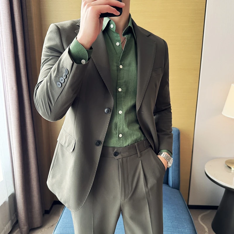 メンズtcelハイテク生地の薄手のスーツ,スーツ,スーツ,ジ - Office Tech Jacket のレビューと価格