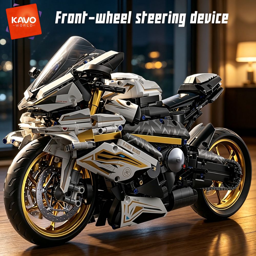 KAVOWORLD 1:5 大型スポーツバイク組み立てブロッ - High Tech Office Room のレビューと価格