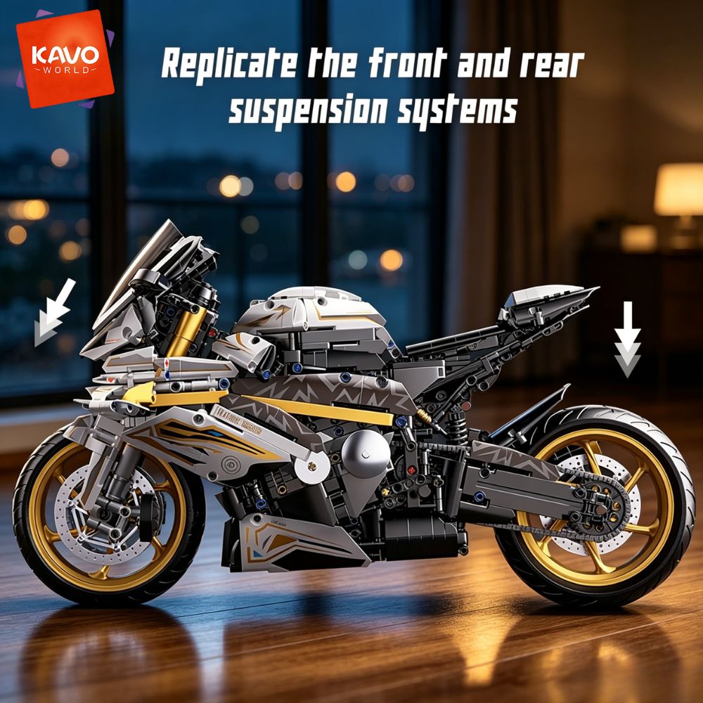 KAVOWORLD 1:5 大型スポーツバイク組み立てブロッ - High Tech Office Room のレビューと価格