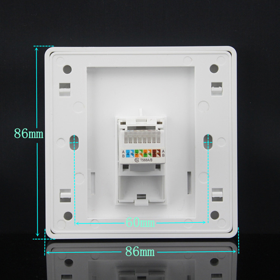 RJ45ソケットネットワークパネルジャックモジュラー1ポート - Patch Panel Cat6 のレビューと価格