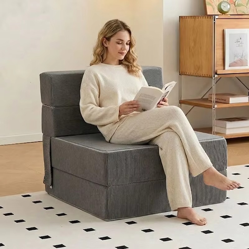 耐久性のある高品質折りたたみ式フロアソファベッド、撥水加工テ - High Tech Office Room のレビューと価格