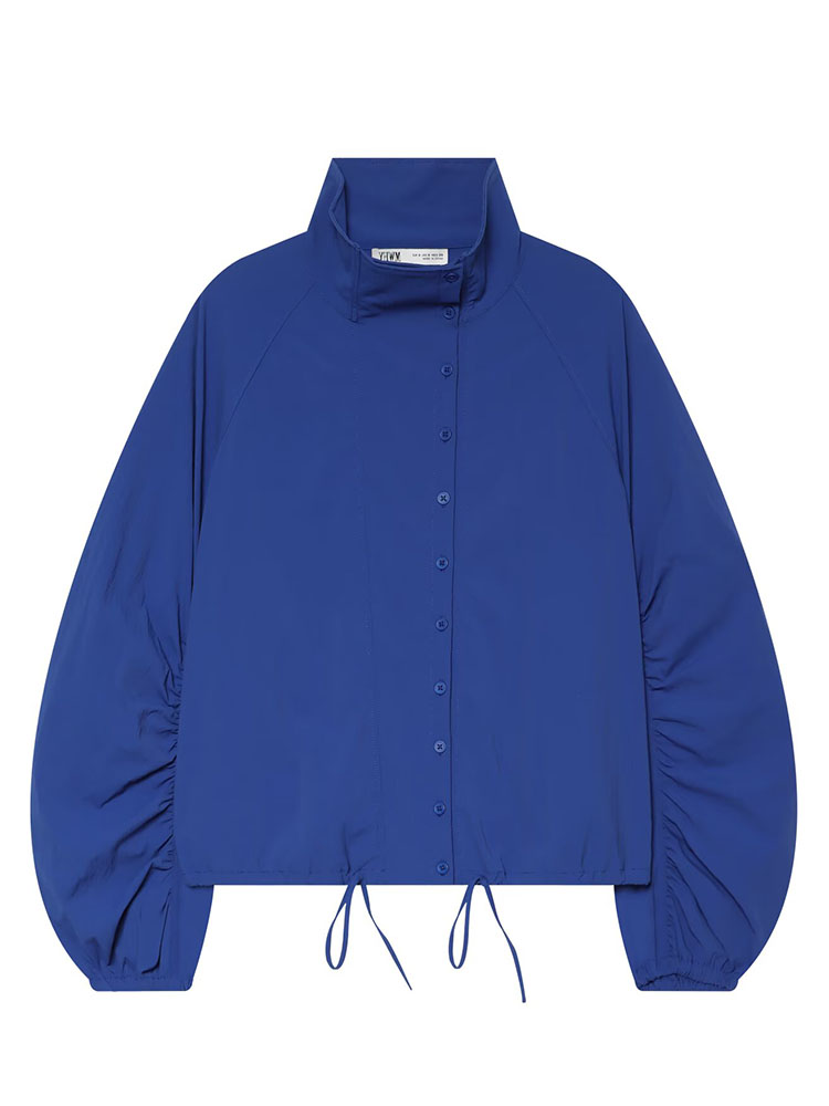 HHファッション ブルー 軽量 ドローストリングジャケット  - Office Tech Jacket のレビューと価格