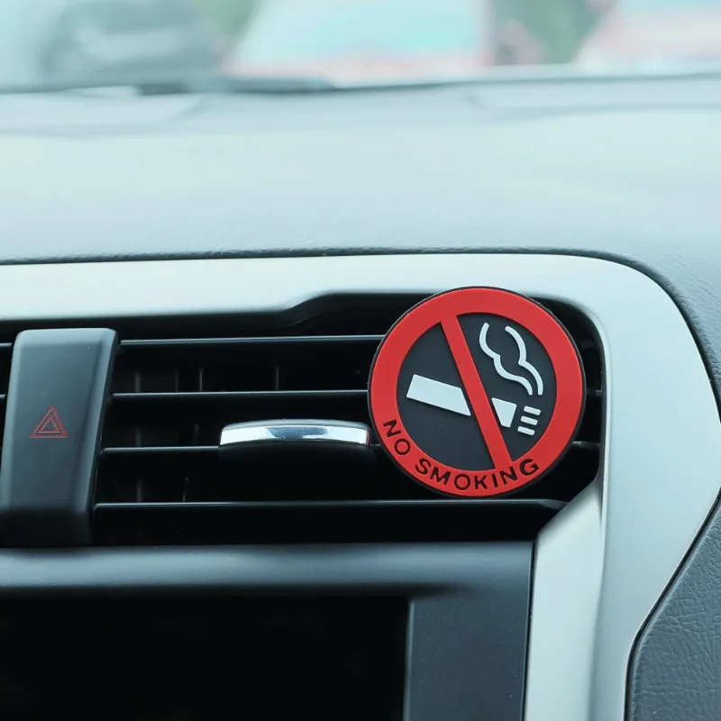禁煙カーステッカー 赤色丸型ビニール警告サイン 自動車・バイ - Office Technology のレビューと価格